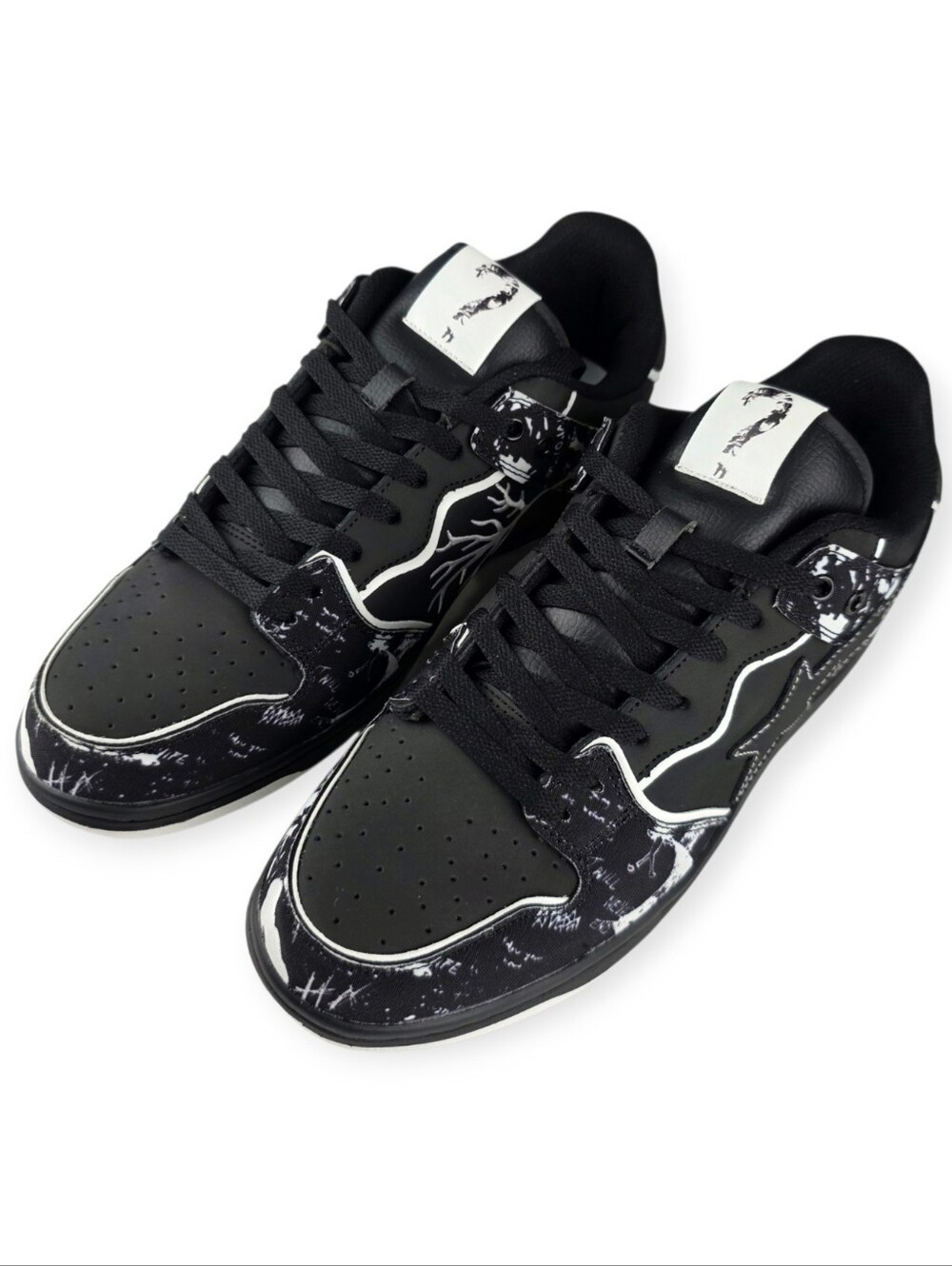 Bape Bapesta XXXTentacion Customs Men's Size 12 Black/White ? Skate Shoe